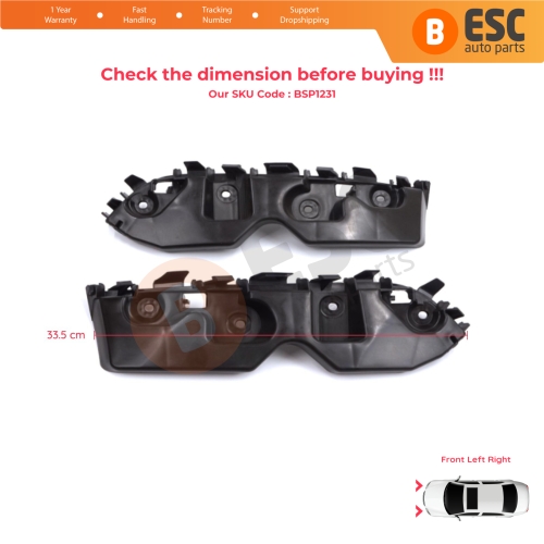 Front Bumper Mount Holder Support Bracket Left Right for Renault Dacia Duster MK1 HS 2010-2017 622230010R 622220011R