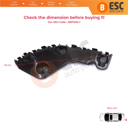 Rear Bumper Mount Holder Support Bracket Left for Renault Dacia Duster MK1 HS 2010-2017 622210009R