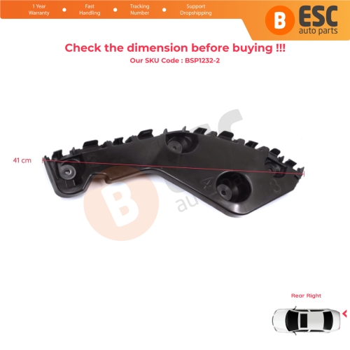 Rear Bumper Mount Holder Support Bracket Right for Renault Dacia Duster MK1 HS 2010-2017 622200010R