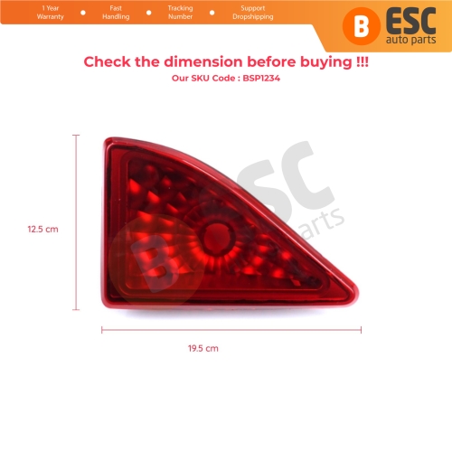 Rear Door Stop Lamp 3rd Brake Light For Renault Master MK3 Opel Vauxhall Movano B Nissan NV400 Interstar X62B 265900021R