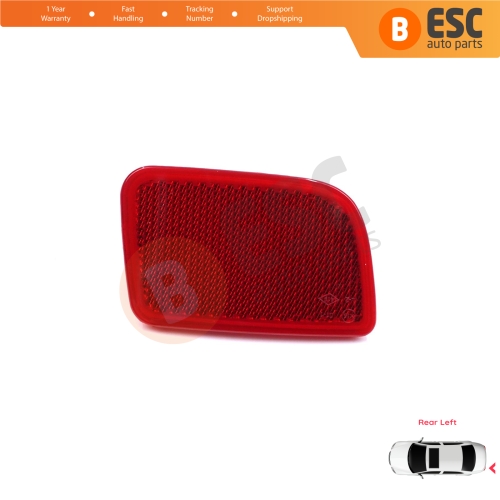 Rear Left Side Bumper Reflex Reflector for Renault Master 3 Scenic 2 Nissan NV400 Interstar Vauxhall Opel Movano B X62 8200152642