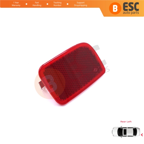 Rear Left Side Bumper Reflex Reflector for Renault Master 3 Scenic 2 Nissan NV400 Interstar Vauxhall Opel Movano B X62 8200152642