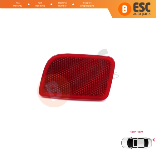 Rear Right Side Bumper Reflex Reflector for Renault Master 3 Scenic 2 Nissan NV400 Interstar Vauxhall Opel Movano B X62 8200152643
