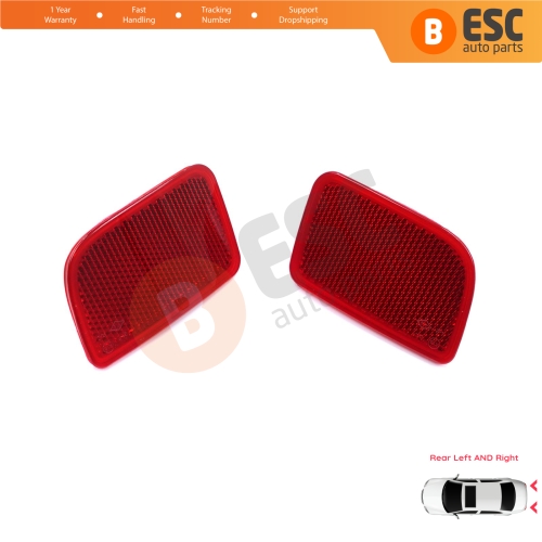 Rear Right Left Side Bumper Reflex Reflector for Renault Master 3 Scenic 2 Nissan NV400 Interstar Vauxhall Opel Movano B X62 8200152642 8200152643