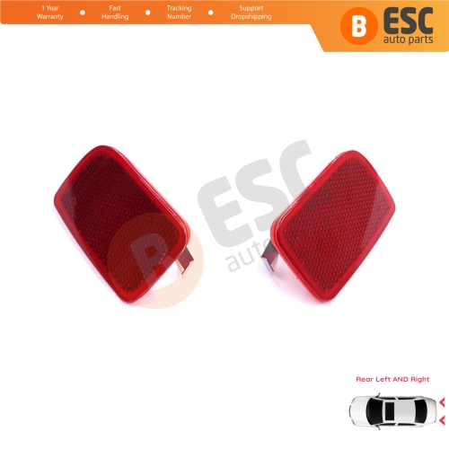 Rear Right Left Side Bumper Reflex Reflector for Renault Master 3 Scenic 2 Nissan NV400 Interstar Vauxhall Opel Movano B X62 8200152642 8200152643