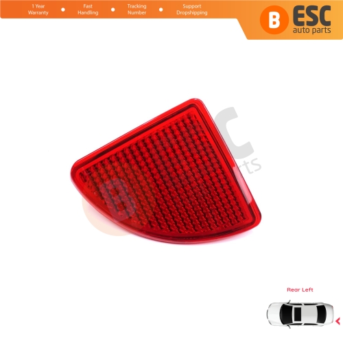 Rear Left Side Bumper Reflex Reflector for Renault Kangoo MK1 Express Nissan Kubistar X76 Dacia Logan MK1 KS MCV Van 2004-2008 7700308720