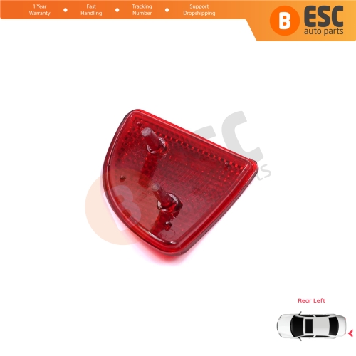 Rear Left Side Bumper Reflex Reflector for Renault Kangoo MK1 Express Nissan Kubistar X76 Dacia Logan MK1 KS MCV Van 2004-2008 7700308720