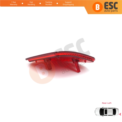 Rear Left Side Bumper Reflex Reflector for Renault Kangoo MK1 Express Nissan Kubistar X76 Dacia Logan MK1 KS MCV Van 2004-2008 7700308720