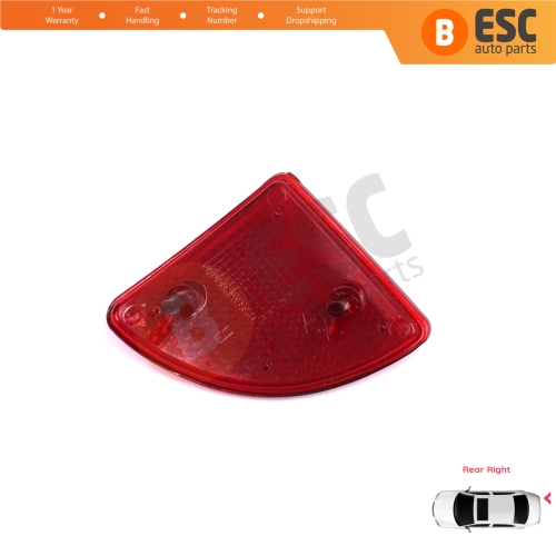 Rear Right Side Bumper Reflex Reflector for Renault Kangoo MK1 Express Nissan Kubistar X76 Dacia Logan MK1 KS MCV Van 2004-2008 7700308719