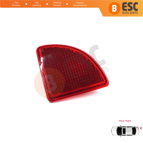 Rear Right Side Bumper Reflex Reflector for Renault Kangoo MK1 Express Nissan Kubistar X76 Dacia Logan MK1 KS MCV Van 2004-2008 7700308719