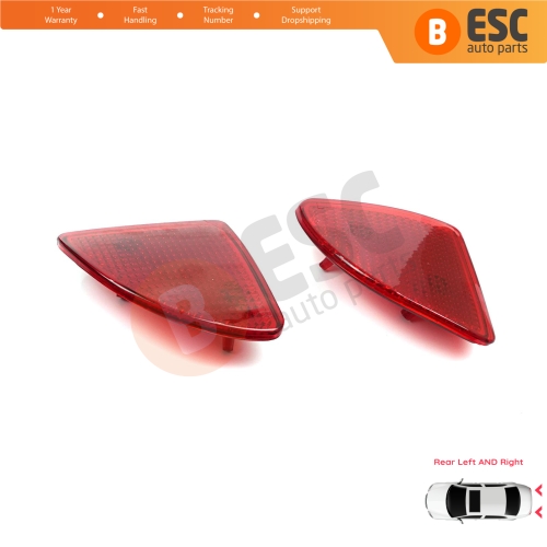 Rear Left Right Side Bumper Reflex Reflector for Renault Kangoo MK1 Express Nissan Kubistar X76 Dacia Logan MK1 KS MCV Van 2004-2008 77003087207700308719