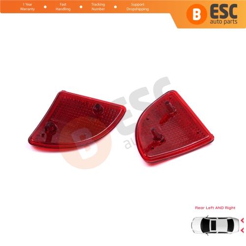 Rear Left Right Side Bumper Reflex Reflector for Renault Kangoo MK1 Express Nissan Kubistar X76 Dacia Logan MK1 KS MCV Van 2004-2008 77003087207700308719