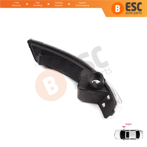 Right Side Door Wing Mirror White Clear Indicator Lamp Lens for Ford Focus 2007-2020 Mondeo MK4 2007-2015 8M5113B384AA