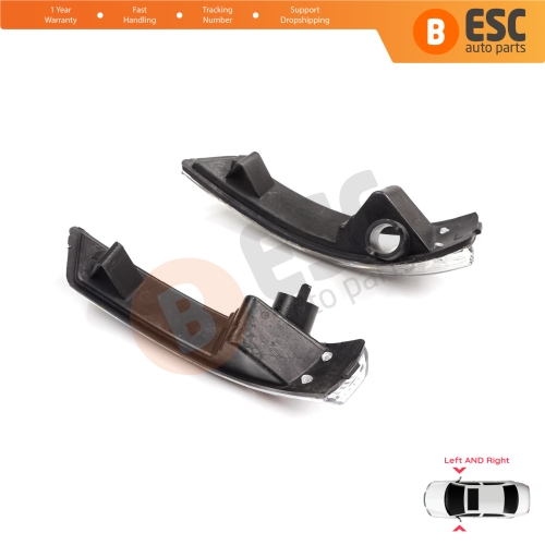 Side Door Wing Mirror White Clear Indicator Lamp Lens Left Right for Ford Focus 2007-2020 Mondeo MK4 2007-2015 1872845 1872847 