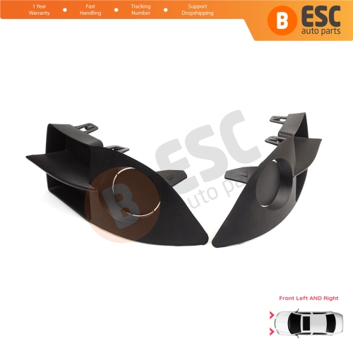 Front Bumper Fog Light Frame Housing Left Right for Renault Clio II Phase 4 Symbol MK1 Campus 2006-2008 7702295498