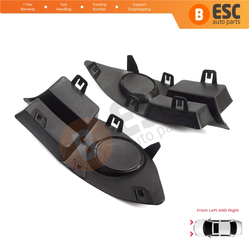 Front Bumper Fog Light Frame Housing Left Right for Renault Clio II Phase 4 Symbol MK1 Campus 2006-2008 7702295498