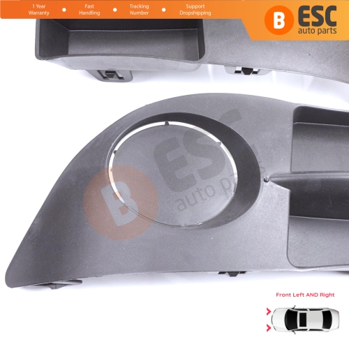 Front Bumper Fog Light Frame Housing Left Right for Renault Clio II Phase 4 Symbol MK1 Campus 2006-2008 7702295498