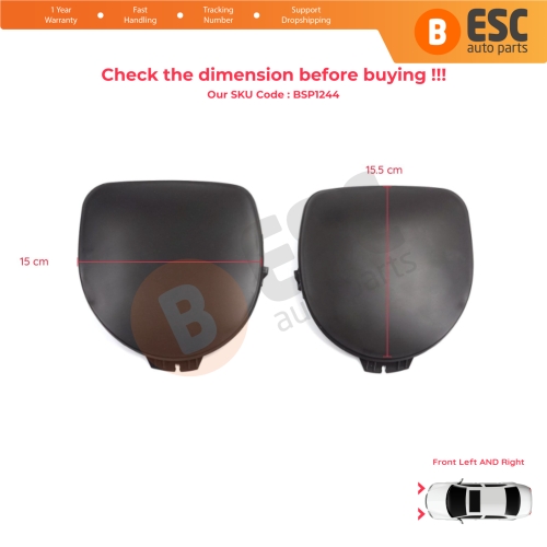 Front Bumper Fog Light Frame Cover Left Right for Renault Clio MK2 Phase 1 1998-2002 7701205718