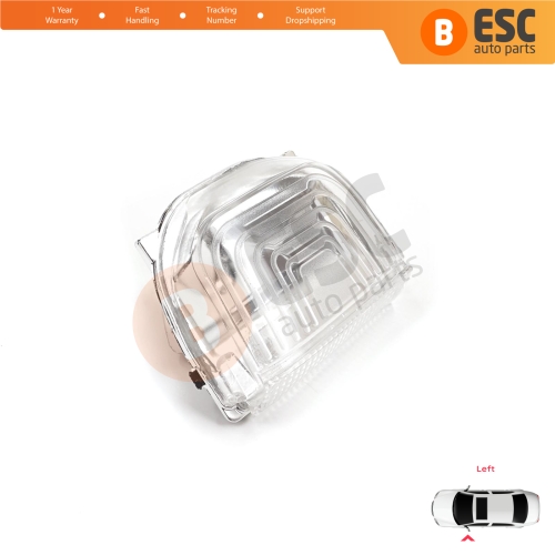 Left Side Door Wing Mirror White Clear Indicator Lamp Lens for Mercedes Sprinter MK3 907 910 2018-On 9109064700