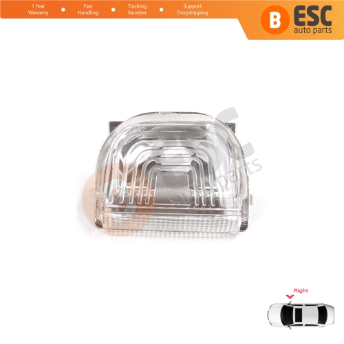 Right Side Door Wing Mirror White Clear Indicator Lamp Lens for Mercedes Sprinter MK3 907 910 2018-On 9109064600