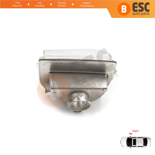 Right Side Door Wing Mirror White Clear Indicator Lamp Lens for Mercedes Sprinter MK3 907 910 2018-On 9109064600