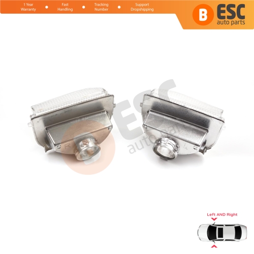 Side Door Wing Mirror White Clear Indicator Lamp Lens Left Right for Mercedes Sprinter MK3 907 910 2018-On 9109064700 9109064600