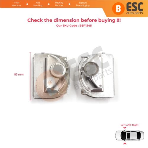 Side Door Wing Mirror White Clear Indicator Lamp Lens Left Right for Mercedes Sprinter MK3 907 910 2018-On 9109064700 9109064600