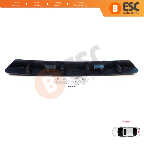 Rear Tailgate Number Plate Light Housing Strip For VW Transporter T5 2003-2015 7E0827329F