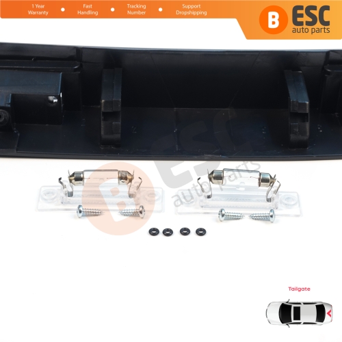 Rear Tailgate Number Plate Light Housing Strip For VW Transporter T5 2003-2015 7E0827329F