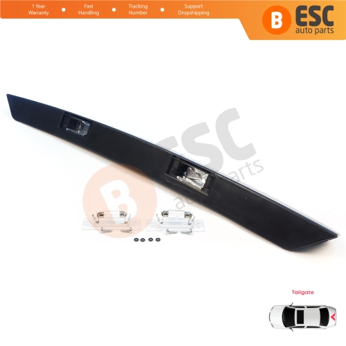 Rear Tailgate Number Plate Light Housing Strip For VW Transporter T5 2003-2015 7E0827329F