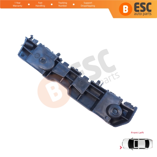 Front Left Bumper Mount Holder Support Bracket for Renault Dacia Logan Sandero Stepway MK2 Symbol MK3 Facelift 2017-On  631438295R