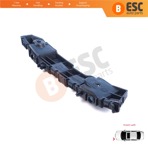 Front Left Bumper Mount Holder Support Bracket for Renault Dacia Logan Sandero Stepway MK2 Symbol MK3 Facelift 2017-On  631438295R