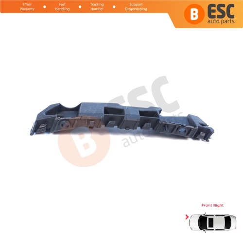 Front Right Bumper Mount Holder Support Bracket for Renault Dacia Logan Sandero Stepway MK2 Symbol MK3 Facelift 2017-On  631427999R