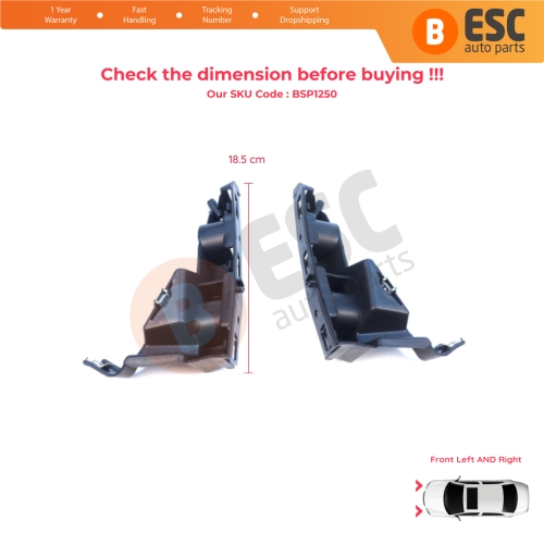 Front Left Right Bumper Mount Holder Support Bracket for Renault Symbol Thalia MK2 LU 2008-2012 8200699903 8200699911