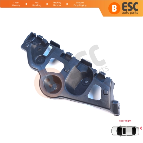 Rear Right Bumper Mount Holder Support Bracket for Renault Dacia Sandero MK2 B52 B8 2012-2016 Pre-Facelift 850440810R