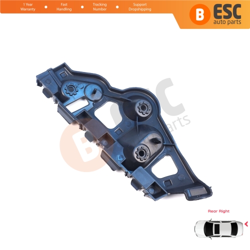 Rear Right Bumper Mount Holder Support Bracket for Renault Dacia Sandero MK2 B52 B8 2012-2016 Pre-Facelift 850440810R