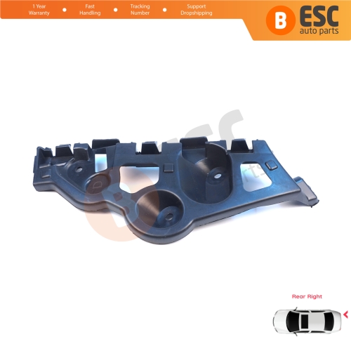 Rear Right Bumper Mount Holder Support Bracket for Renault Dacia Sandero MK2 B52 B8 2012-2016 Pre-Facelift 850440810R