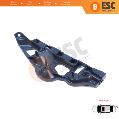 Rear Right Bumper Mount Holder Support Bracket for Renault Dacia Sandero MK2 B52 B8 2012-2016 Pre-Facelift 850440810R