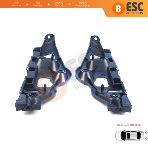 Rear Left Right Bumper Mount Holder Support Bracket for Renault Dacia Sandero MK2 B52 B8 2012-2016 Pre-Facelift 850459391R 850440810R