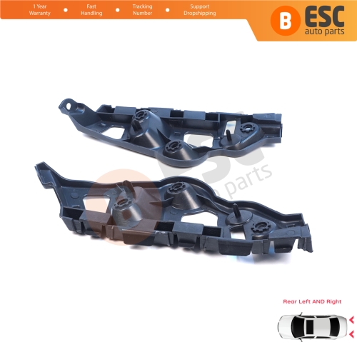 Rear Left Right Bumper Mount Holder Support Bracket for Renault Dacia Sandero MK2 B52 B8 2012-2016 Pre-Facelift 850459391R 850440810R