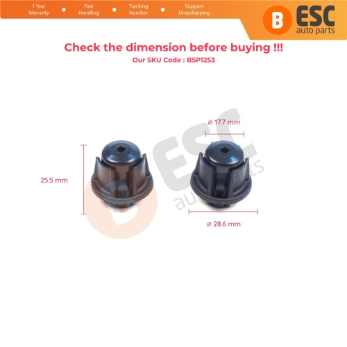 2 Pieces Rear Trunk Tailgate Stop Buffer for Renault Megane MK4 Laguna MK3 Vel Satis 8200080015