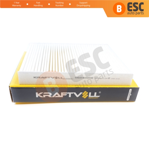 Cabin Air Particulate Pollen Filter Genuine KRAFTVOLL 06040058 for Ford C-Max Focus MK2 3 Galaxy MK2 3 Kuga MK1 2 Mondeo MK4 S-Max MK1 Transit Connect V408
