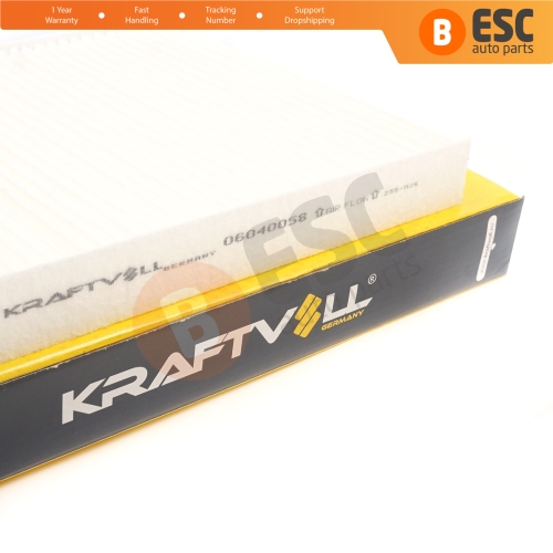 Cabin Air Particulate Pollen Filter Genuine KRAFTVOLL 06040058 for Ford C-Max Focus MK2 3 Galaxy MK2 3 Kuga MK1 2 Mondeo MK4 S-Max MK1 Transit Connect V408