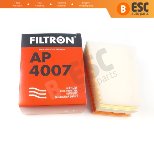 Air Insert Filter Genuine FILTRON AP 4007 for Dacia with K4M Duster MK1 Logan MK1 Sandero MK1