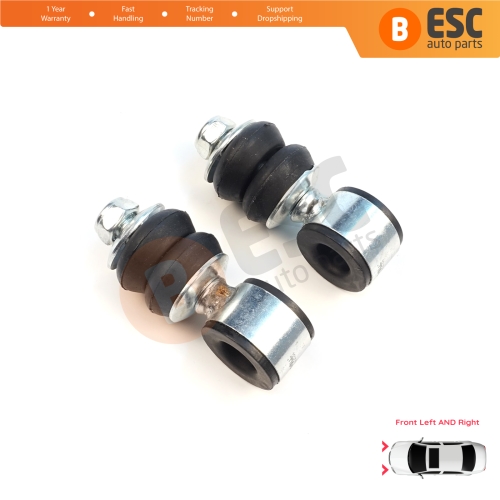 2 Pieces Front Sway Bar Stabilizer Link Set for Seat Cordoba MK1 Toledo Ibiza Inca VW Jetta 1 2 Passat B3 B4 Golf 1 2 3 4 Polo 3 Vento Caddy 2 Touran 1 191411315