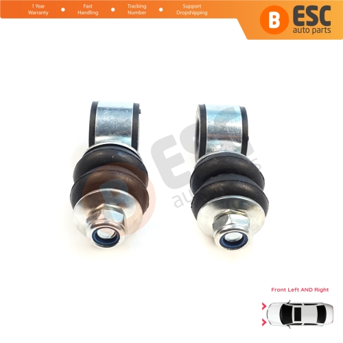 2 Pieces Front Sway Bar Stabilizer Link Set for Seat Cordoba MK1 Toledo Ibiza Inca VW Jetta 1 2 Passat B3 B4 Golf 1 2 3 4 Polo 3 Vento Caddy 2 Touran 1 191411315
