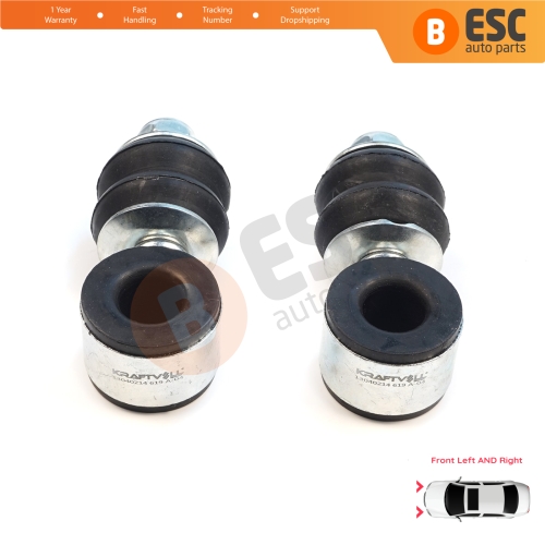 2 Pieces Front Sway Bar Stabilizer Link Set for Seat Cordoba MK1 Toledo Ibiza Inca VW Jetta 1 2 Passat B3 B4 Golf 1 2 3 4 Polo 3 Vento Caddy 2 Touran 1 191411315
