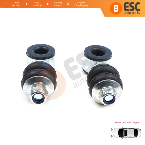 2 Pieces Front Sway Bar Stabilizer Link Set for Seat Cordoba MK1 Toledo Ibiza Inca VW Jetta 1 2 Passat B3 B4 Golf 1 2 3 4 Polo 3 Vento Caddy 2 Touran 1 191411315