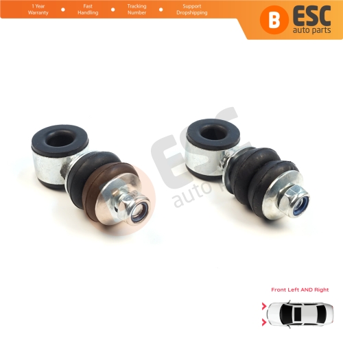 2 Pieces Front Sway Bar Stabilizer Link Set for Seat Cordoba MK1 Toledo Ibiza Inca VW Jetta 1 2 Passat B3 B4 Golf 1 2 3 4 Polo 3 Vento Caddy 2 Touran 1 191411315