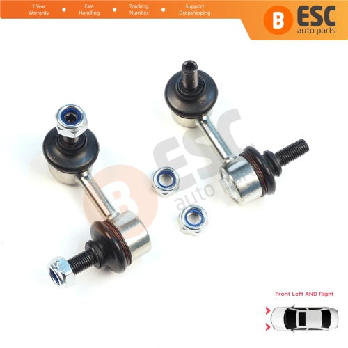 2 Pieces Front Right Left Sway Bar Stabilizer Link for Hyundai Accent Excel TagAz Verna X3 LC MC Matrix Lavita FC Mitsubishi Colt Lancer MK9 Evo Outlander MK1 CU 5483017010 5483017020